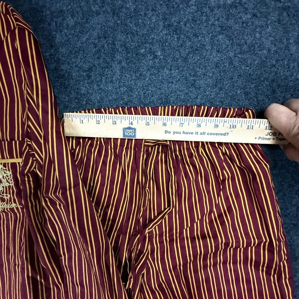 Harry Potter Gryffindor Pajama Set Pottery Barn Teen‎ Small Burgundy Gold Cotton